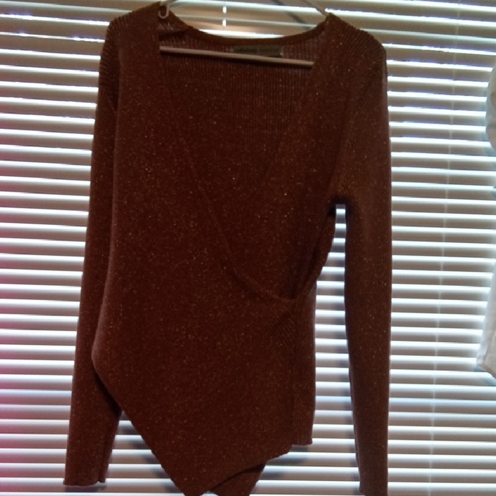 Elegant Brown Women's Sweater